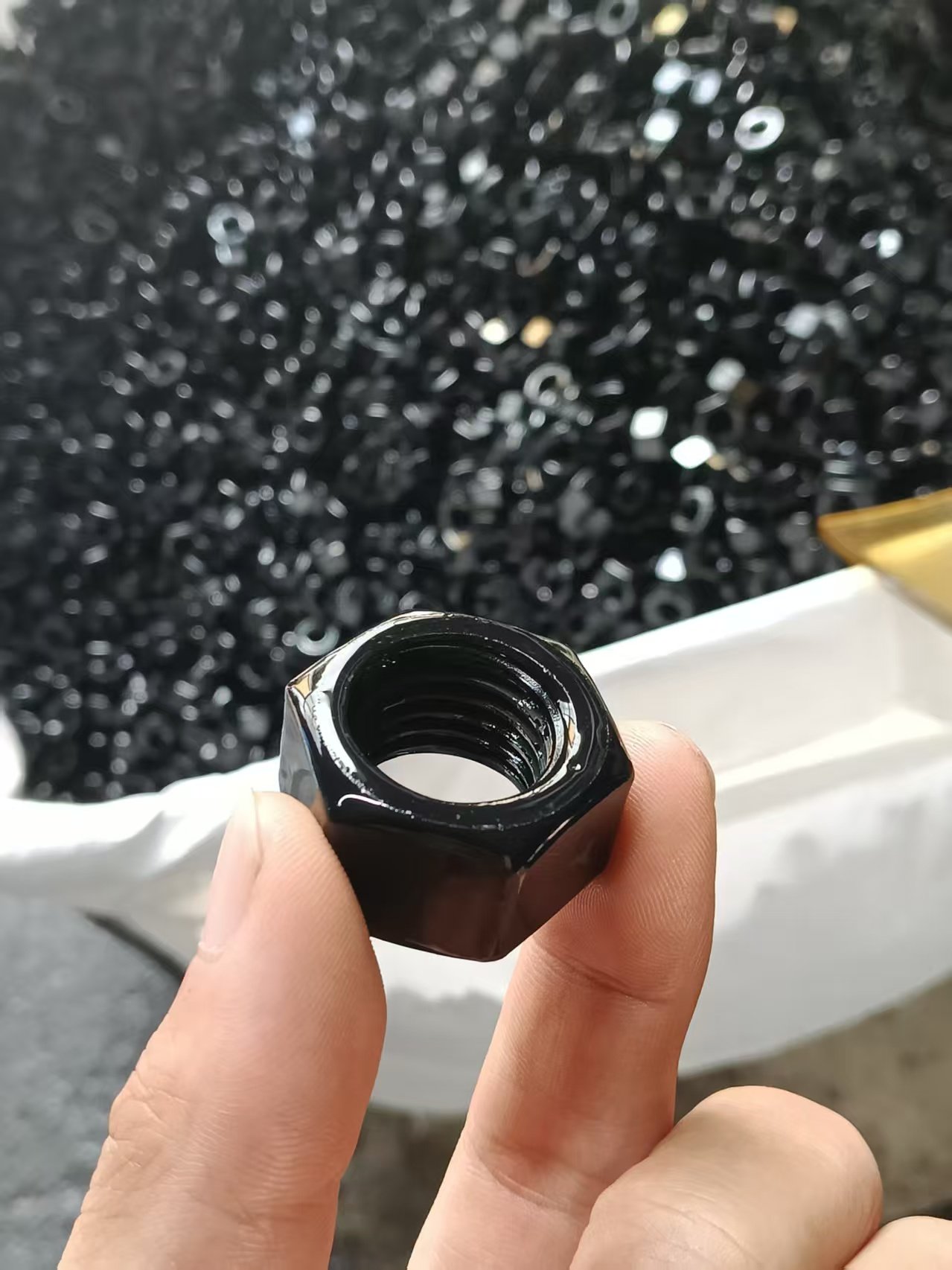 Black Finish Nuts